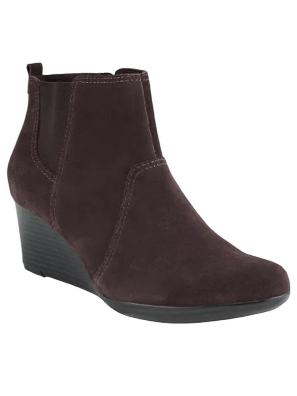 NWT Clarks Brown Wedge Boots